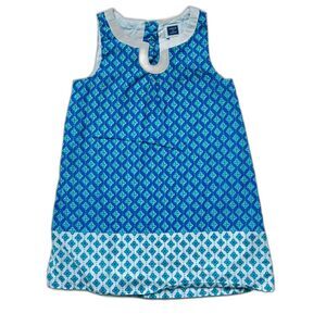 Janie & Jack Paradise Cruise Collection Cobalt Geo Blocked Dress Size 2T